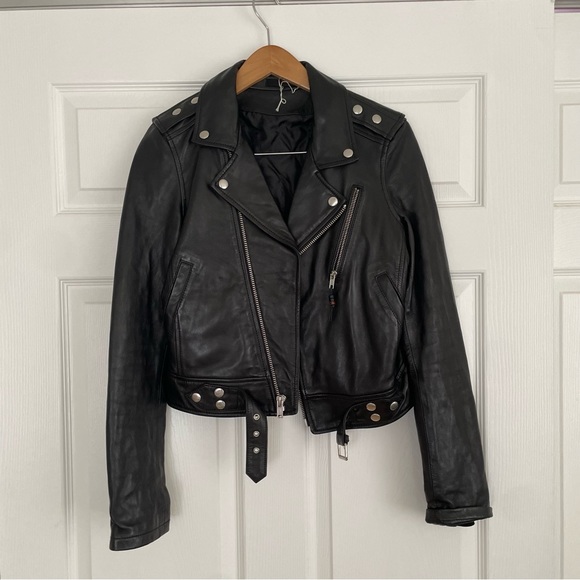 BLK DNM Leather Motorcycle jacket - Picture 3 of 7